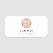 Voeg uw zakelijke Logo en medewerkers toe Naamplaatje (Voorkant)