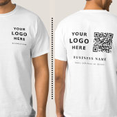 Voeg uw zakelijke Logo en QR-code toe Eenvoudige m T-shirt