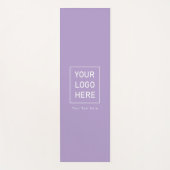 Voeg uw zakelijke Logo en tekst aangepaste paarse Yogamat (Voorkant)