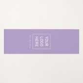 Voeg uw zakelijke Logo en tekst aangepaste paarse Yogamat (Voorkant (horizontaal))