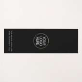 Voeg uw zakelijke Logo en tekst Custom Black Yogamat (Voorkant (horizontaal))