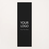 Voeg uw zakelijke Logo en tekst Custom Black Yogamat (Voorkant)