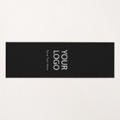 Voeg uw zakelijke Logo en tekst Custom Black Yogamat (Voorkant (horizontaal))