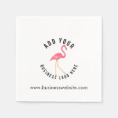 Voeg uw zakelijke Logo en website Custom Paper Servet (Voorkant)
