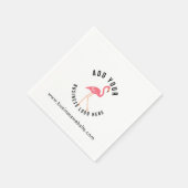 Voeg uw zakelijke Logo en website Custom Paper Servet (Hoek)