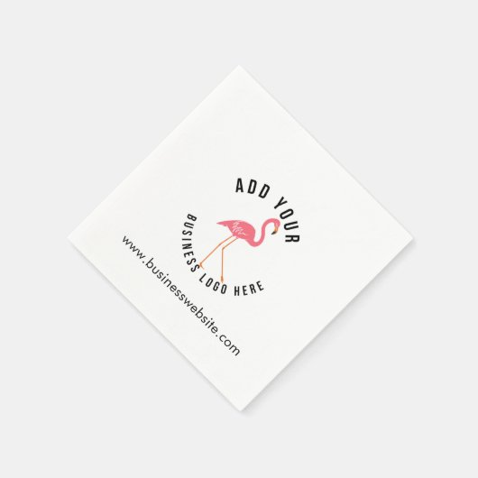 Voeg uw zakelijke Logo en website Custom Paper Servet (Hoek)