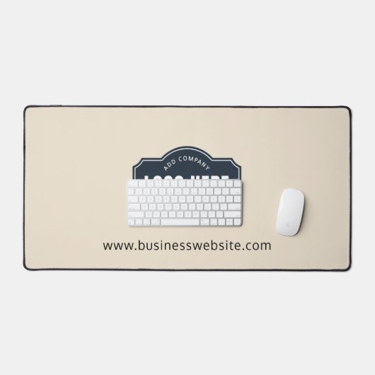Voeg uw zakelijke Logo en website medewerkers pers Bureaumat (Keyboard & Muis)