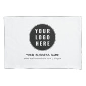 Voeg uw zakelijke Logo en website promotioneel toe Kussensloop (Voorkant)