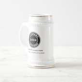 Voeg uw zakelijke Logo en website Slogan Custom Bierpul (Voorkant links)