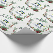 Voeg uw zakelijke Logo feestdag toe Cadeaupapier (Hoek)