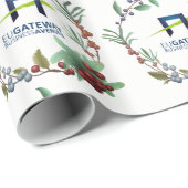 Voeg uw zakelijke Logo feestdag toe Cadeaupapier (Rol Hoek)