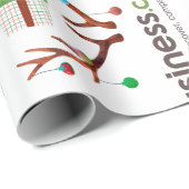 Voeg uw zakelijke Logo feestdag toe Cadeaupapier (Rol Hoek)