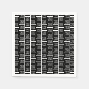 Voeg uw zakelijke Logo, foto of geüploade ontwerp  Servet