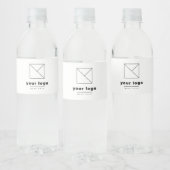 Voeg uw zakelijke Logo promotionele elke kleur toe Waterfles Etiket (Flessen)