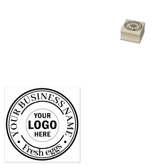 Voeg uw zakelijke Logo rubberstempel toe (Gestempeld)