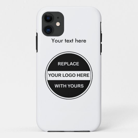 Voeg uw zakelijke Logo toe Case-Mate iPhone Case (Achterkant)