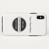 Voeg uw zakelijke Logo toe Case-Mate iPhone Case (Achterkant (horizontaal))