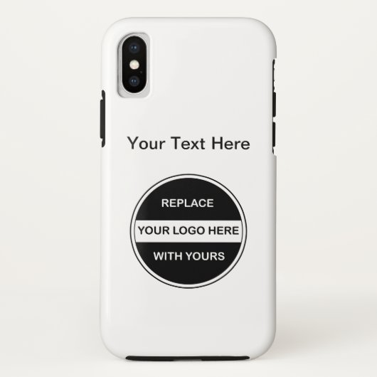 Voeg uw zakelijke Logo toe Case-Mate iPhone Case (Achterkant)