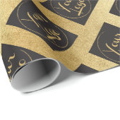 Voeg uw zakelijke Logo toe op Gulden Wrapping Pape Cadeaupapier (Rol Hoek)