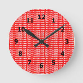 Voeg uw zakelijke Logo toe Ronde Klok