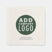 Voeg uw zakelijke Logo toe Servet (Voorkant)