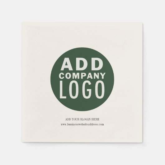 Voeg uw zakelijke Logo toe Servet (Voorkant)