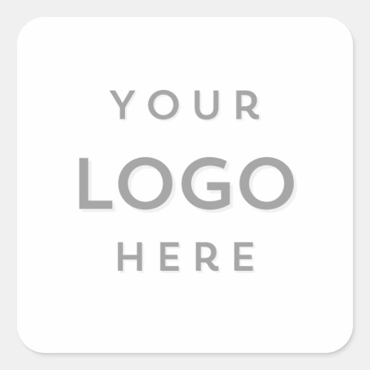 Voeg uw zakelijke Logo toe Vierkante Sticker (Voorkant)