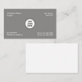 Voeg uw zakelijke Logo toe Visitekaartje (Voorkant / Achterkant)