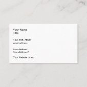 Voeg uw zakelijke Logo toe Visitekaartje (Achterkant)