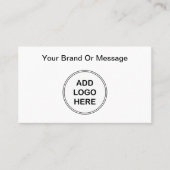 Voeg uw zakelijke Logo toe Visitekaartje (Voorkant)