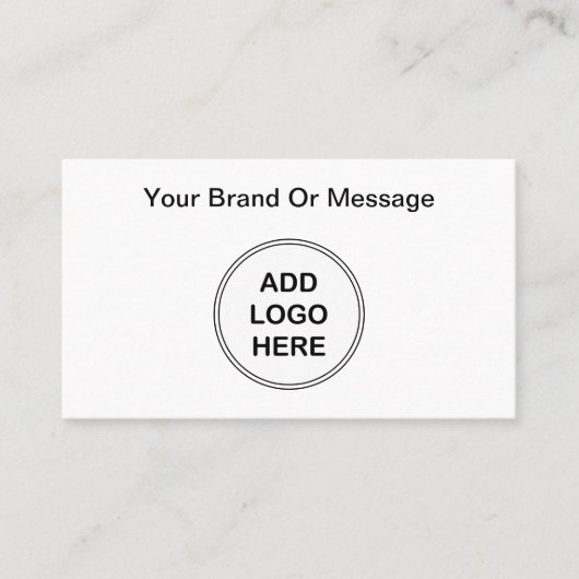 Voeg uw zakelijke Logo toe Visitekaartje (Voorkant)