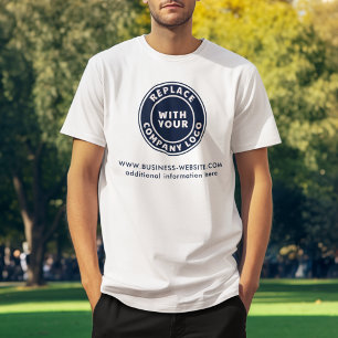 Voeg uw zakelijke Logo website bedrijfsevenement t T-shirt