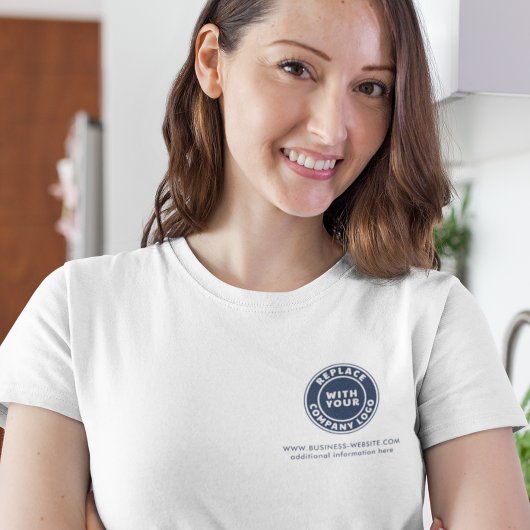 Voeg uw zakelijke Logo website bedrijfsevenementen T-shirt