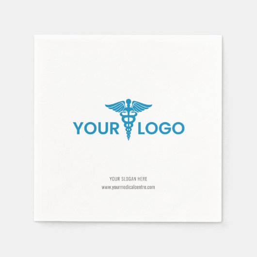 Voeg uw zakelijke Logo website papier Servet (Voorkant)