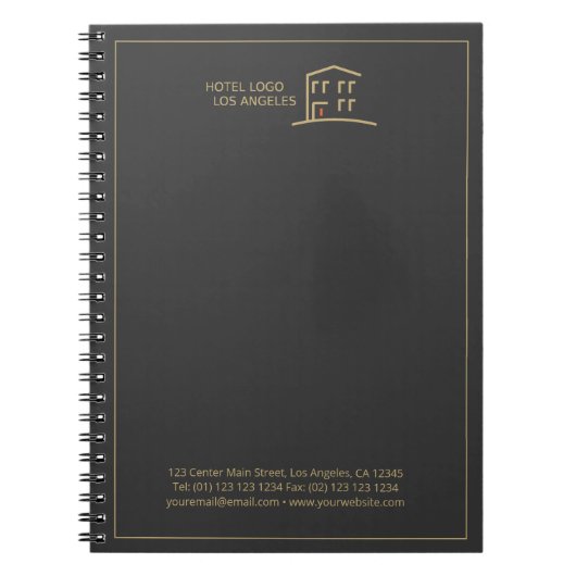 Voeg uw zakelijke Notitieboek voor Logo toe (Voorkant)