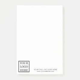 Voeg uw zakelijke promotie voor Logo eenvoudig toe Post-it® Notes