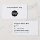 Voeg uw zakelijke Sjabloon toe Visitekaartje (Voorkant / Achterkant)