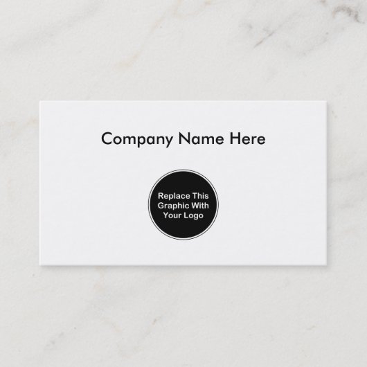 Voeg uw zakelijke Sjabloon toe Visitekaartje (Voorkant)