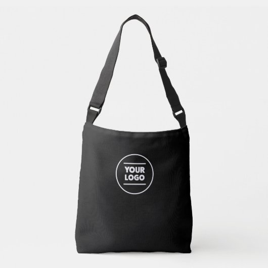 Voeg uw (zwart-wit) Logo toe Crossbody Tas (Voorkant)