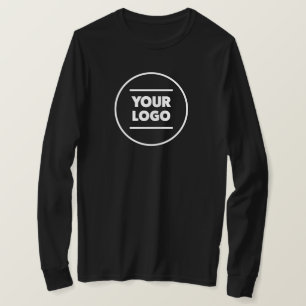 Voeg uw (zwart-wit) Logo toe T-shirt