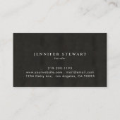 Voeg uw zwart-witbord van het Logo toe, eenvoudig Visitekaartje (Achterkant)