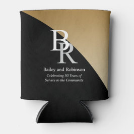 Voeg uw zwarte Gold-promotie voor uw Logo toe Blikjeskoeler