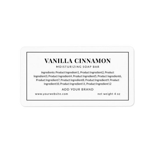 Voeg uw zwarte lijst van Grensingrediënten van het Etiket (Voorkant)