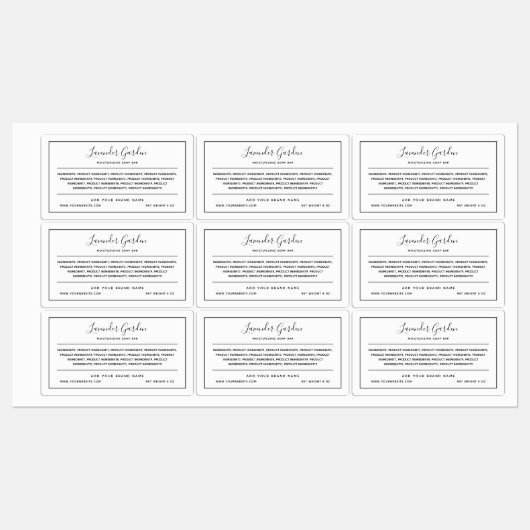 Voeg uw zwarte lijst van Grensingrediënten van het Labels (Vel)