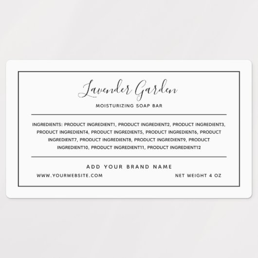 Voeg uw zwarte lijst van Grensingrediënten van het Labels (Design 1)