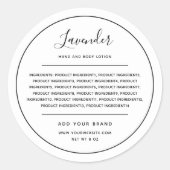 Voeg uw zwarte lijst van Grensingrediënten van het Ronde Sticker (Voorkant)