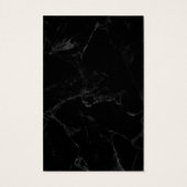 Voeg uw zwarte Logo-marmer-oorscherm toe Visitekaartje (Achterkant)