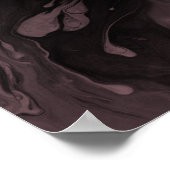 Voeg uw zwarte maatstaf van de Douane toe, Mauve R Poster (Hoek)