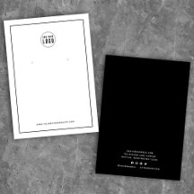 Voeg uw zwarte rand-oormerkkaart toe aan uw Logo