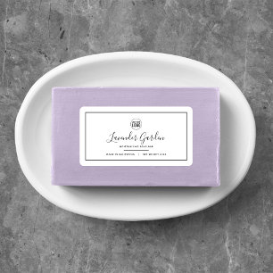 Voeg uw zwarte-randproductlabels toe aan uw Logo Etiket